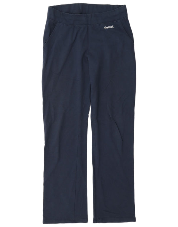 Damskie spodnie dresowe Reebok UK 14, duże, granatowe, bawełniane