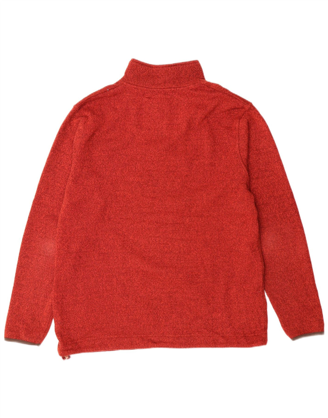 Męski sweter z zamkiem błyskawicznym Weird Fish, duży, czerwony, nakrapiany poliester