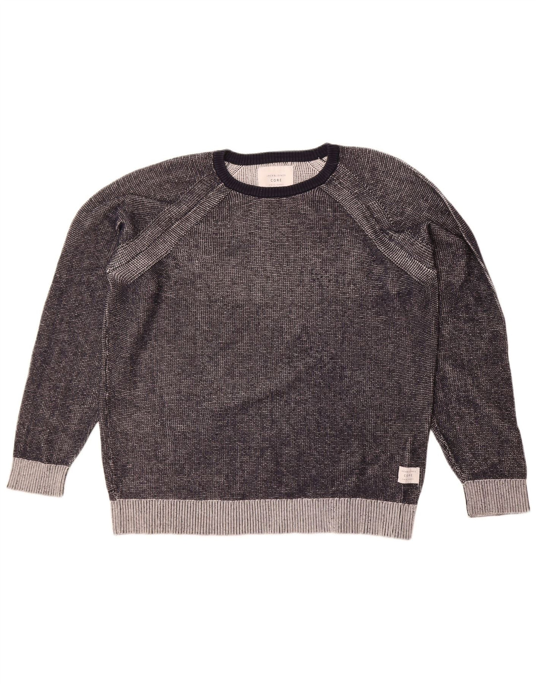 Męski sweter Jack & Jones z okrągłym dekoltem XL, szara bawełna