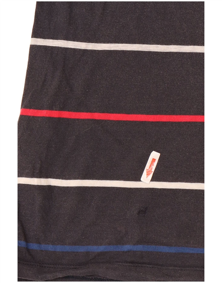 T-shirt męski GANT, duży, bawełniany w szare paski