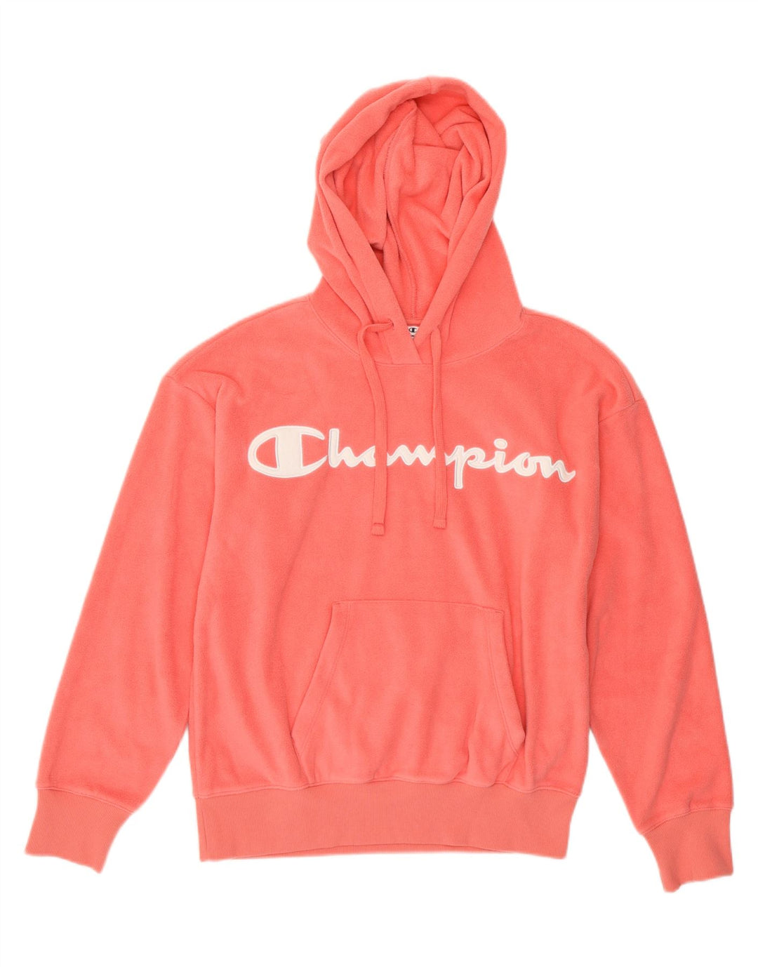 CHAMPION Womens Graphic Fleece Jumper UK 14 Medium Pink