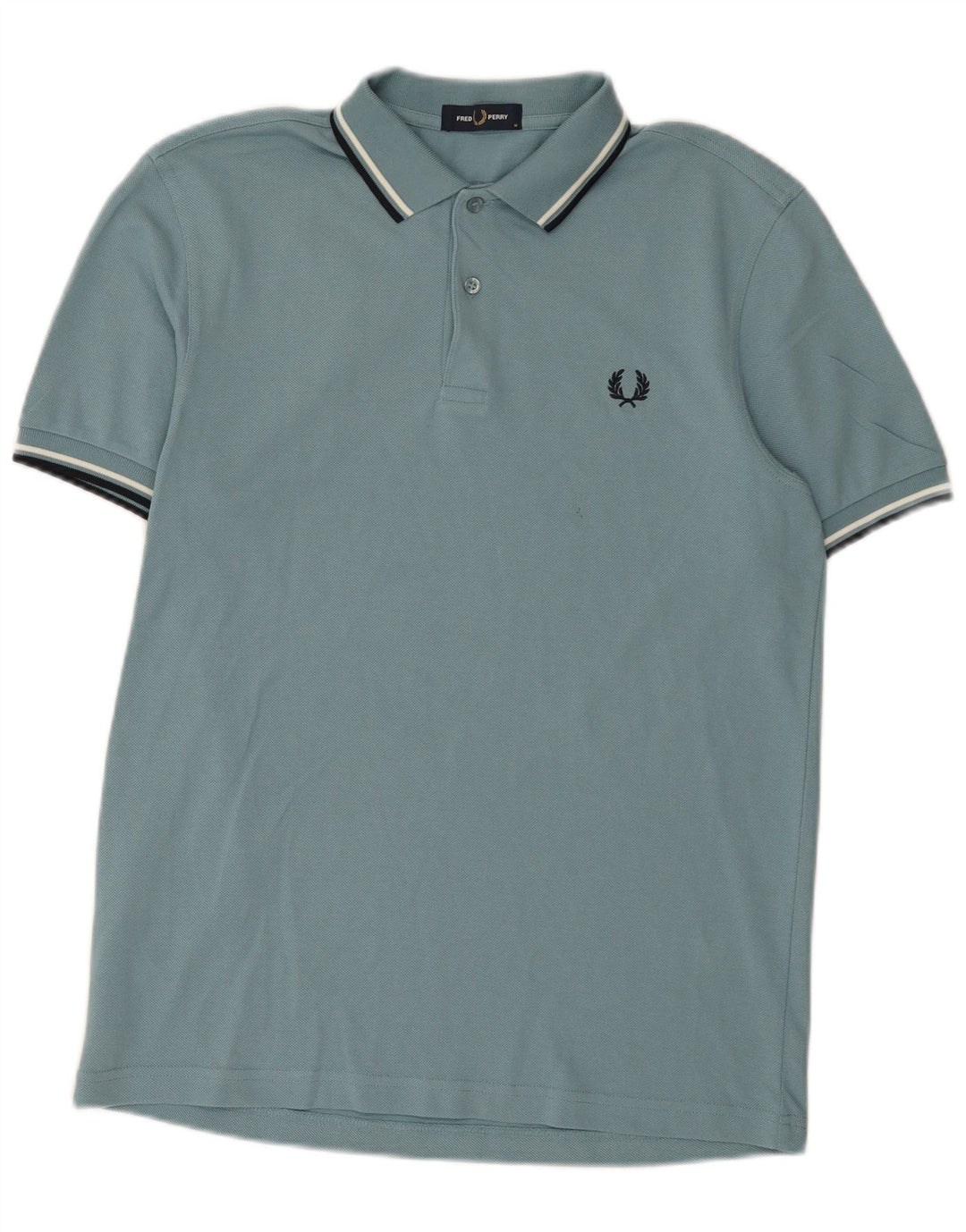 Męska koszulka polo Fred Perry, bawełniana w średnie niebieskie paski