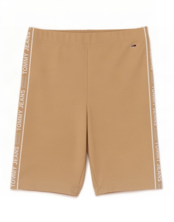 Damskie spodenki sportowe Tommy Hilfiger Graphic UK 8 Small Beżowy poliester