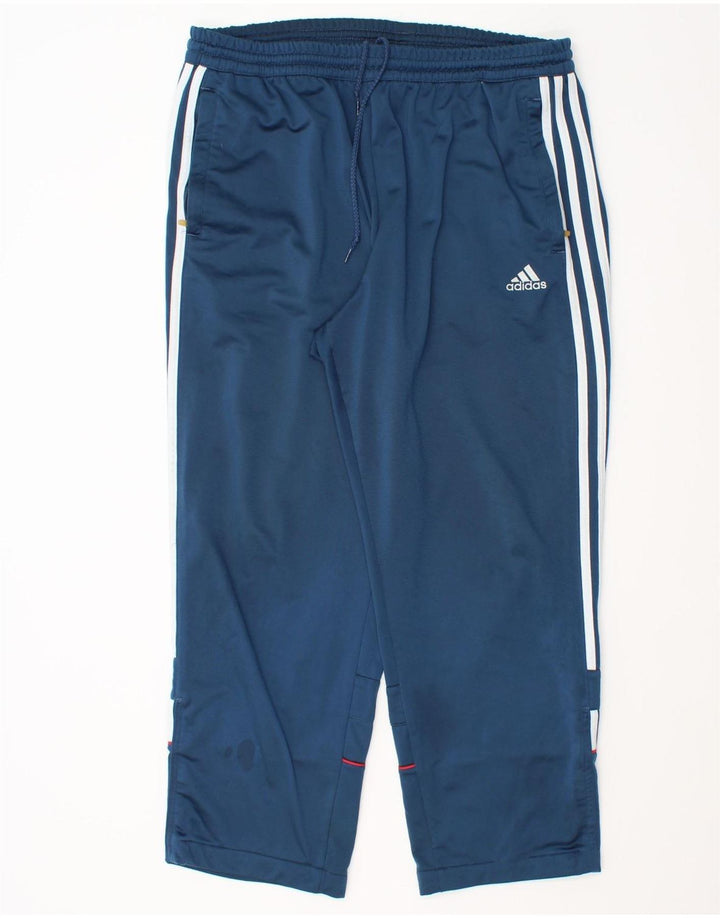 Męskie spodnie dresowe Adidas UK 40/42 Średni niebieski poliester