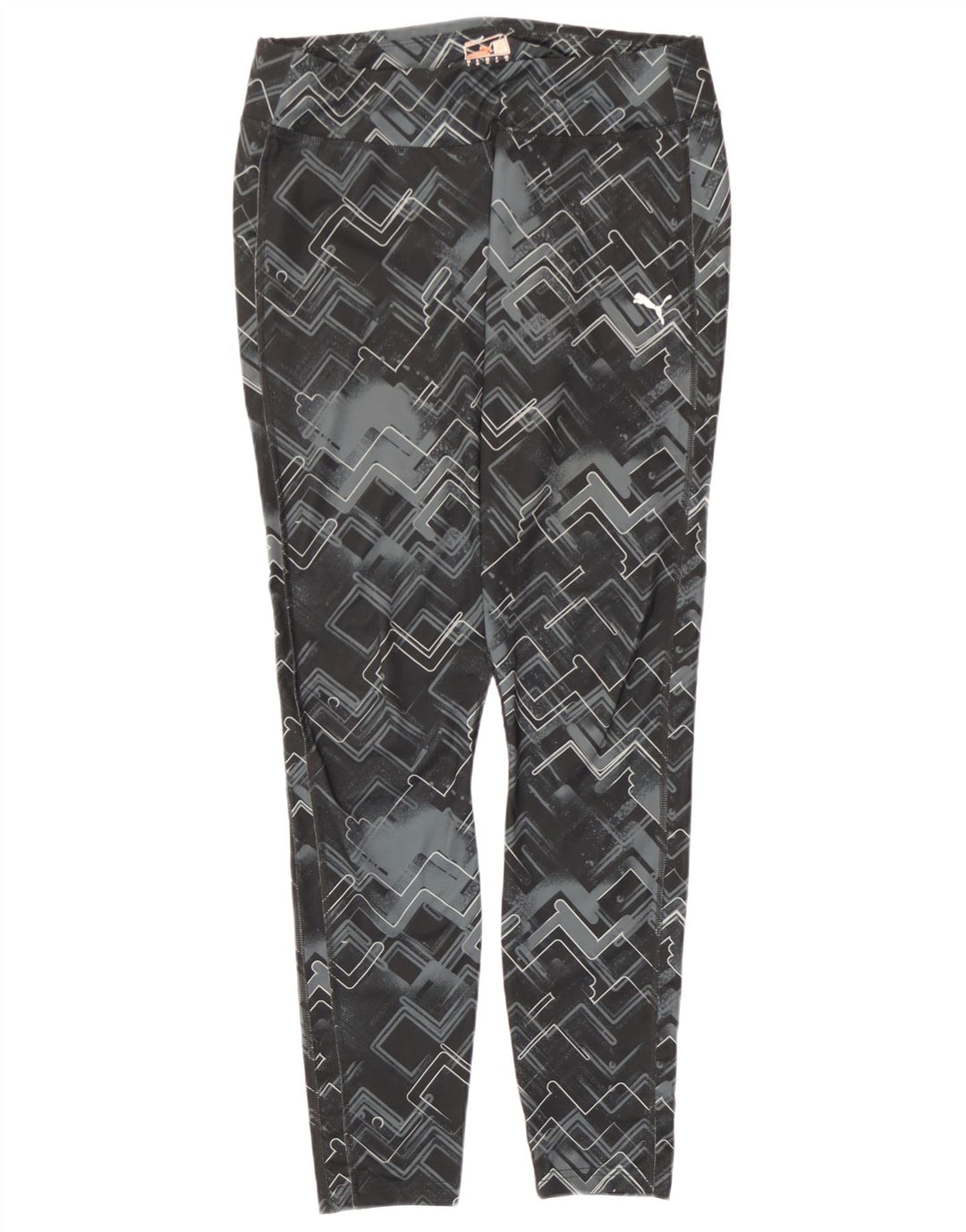 Legginsy damskie Puma UK 14, duży, czarny, geometryczny poliester