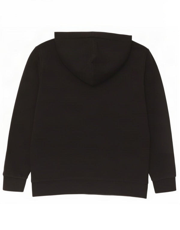 Męski sweter z kapturem Jack & Jones z grafiką XL, czarny, bawełniany