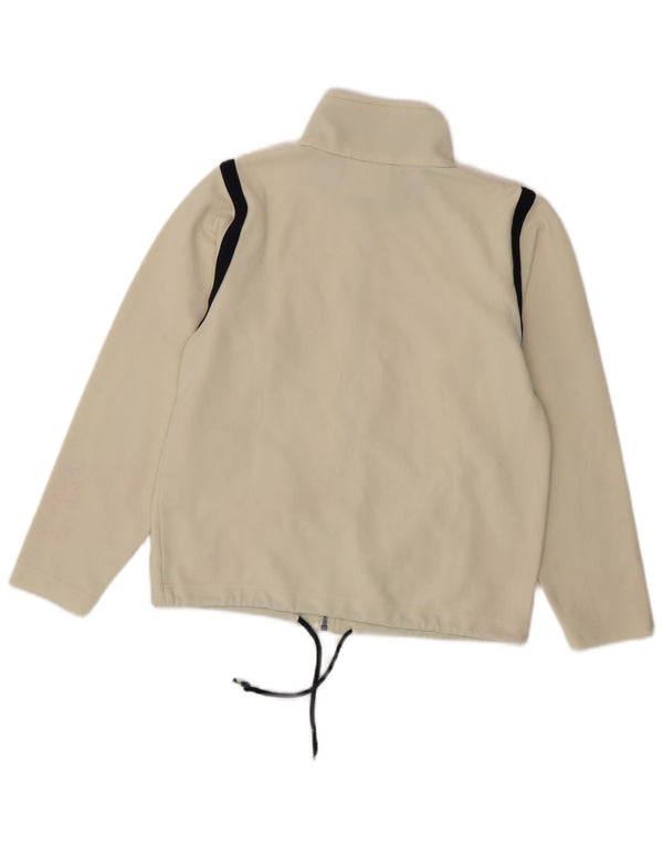 Damska kurtka dresowa KAPPA UK 14, poliester w średnie białe paski