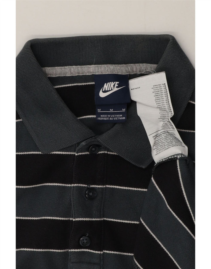 Męska koszulka polo Nike, bawełniana, w średnie szare paski
