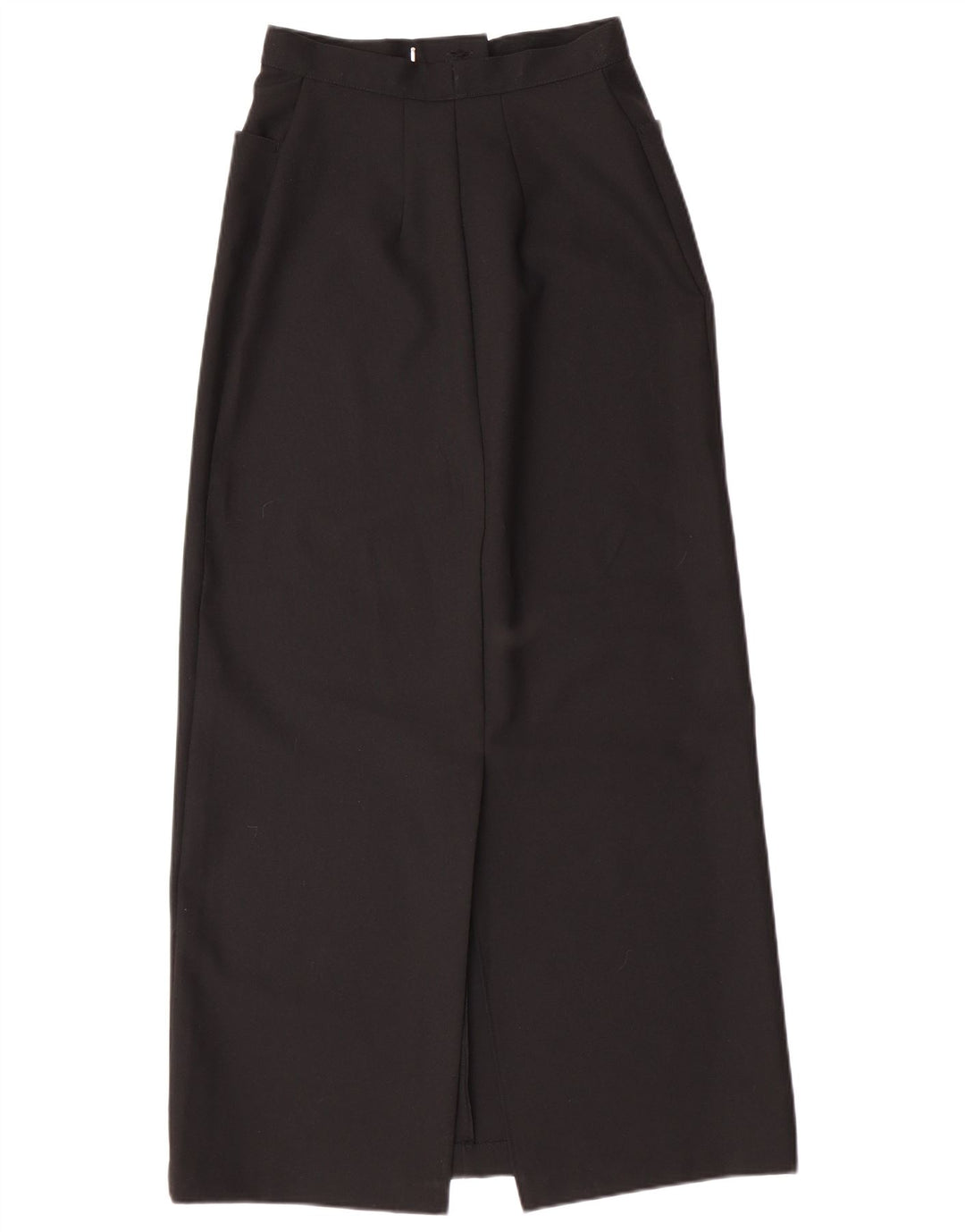 BENETTON Damska spódnica maxi z wysokim stanem IT 44 Medium W25 Czarny poliester