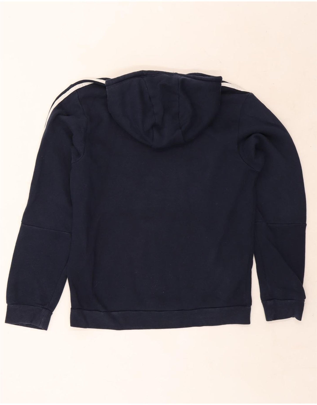Męska bluza z kapturem Adidas, średnia, granatowa, bawełniana