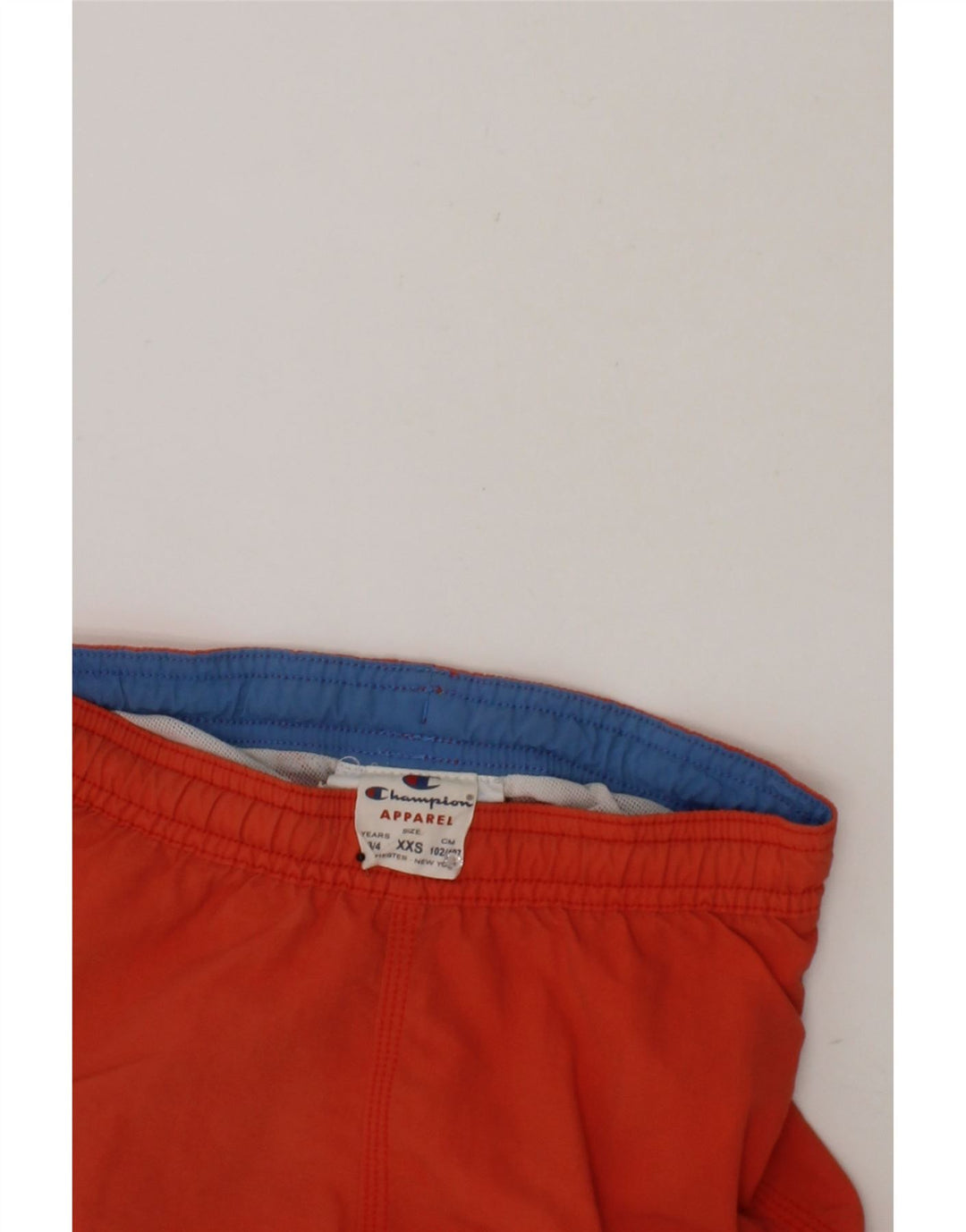 CHAMPION Boys Sport Shorts 3-4 Years 2XS Orange Polyester Vintage Champion and Second-Hand Champion from Messina Hembry 