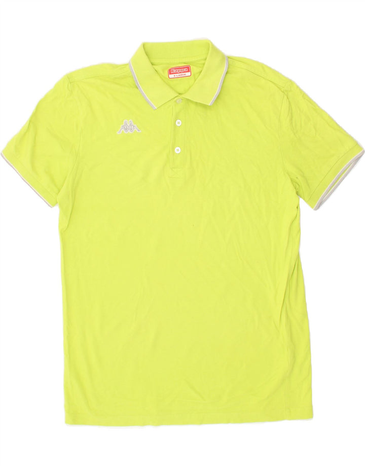 KAPPA Mens Polo Shirt XL Yellow Cotton Vintage Kappa and Second-Hand Kappa from Messina Hembry 
