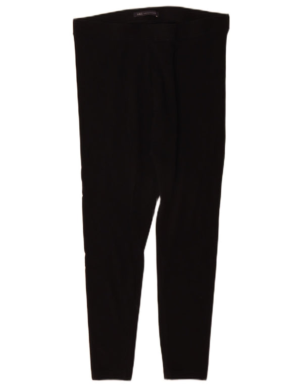 Damskie legginsy Marks & Spencer UK 12, średnie, czarne, bawełniane