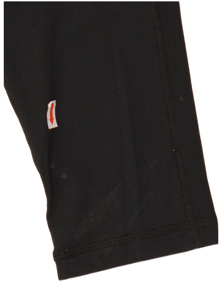 Damskie legginsy NIKE Dri Fit Graphic Capri UK 12, średni czarny poliester