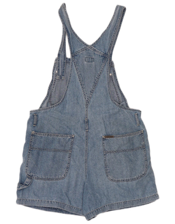 Damskie spodenki jeansowe Calvin Klein ogrodniczki UK 16 duże W34 niebieskie