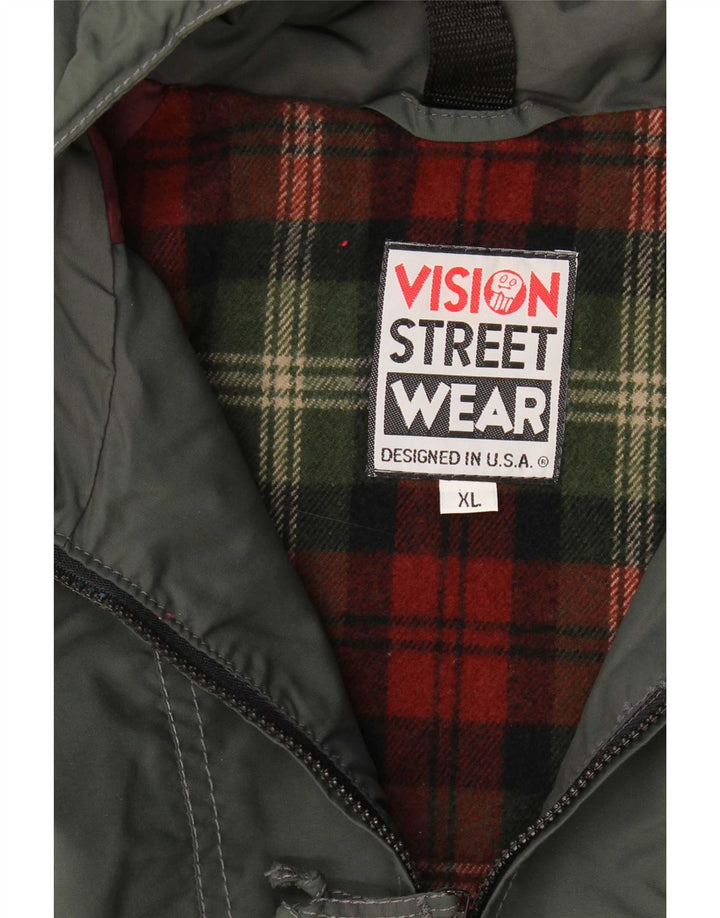 Męska kurtka przeciwdeszczowa Vision Street Wear UK 42 XL Khaki Colorblock