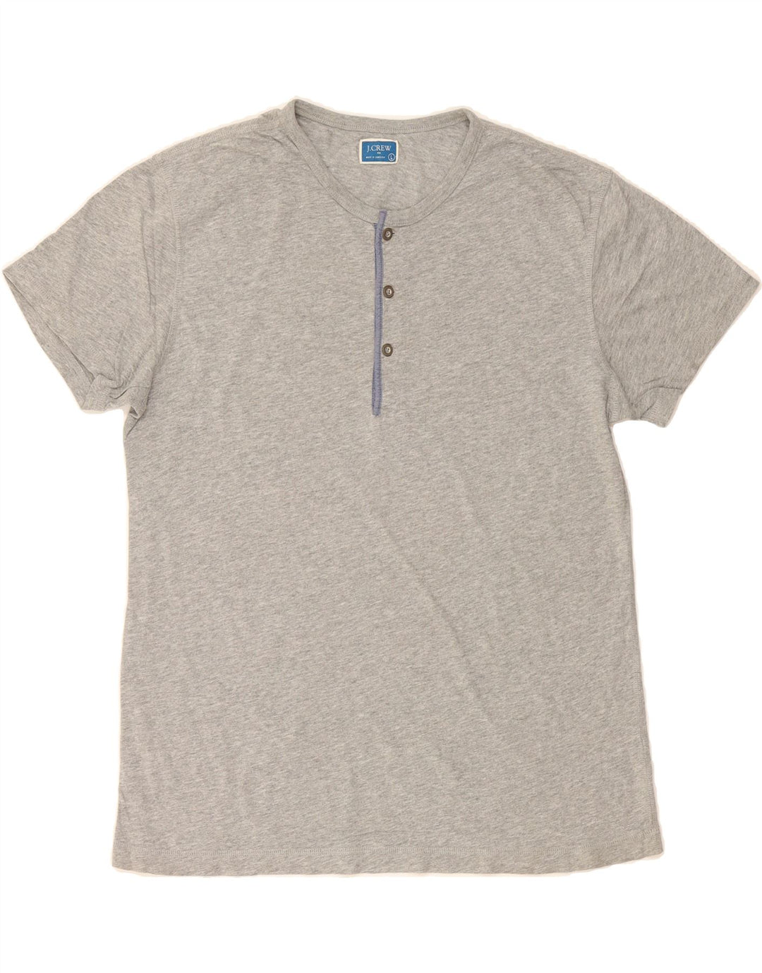 J. CREW Mens T-Shirt Top Large Grey Cotton Vintage J. Crew and Second-Hand J. Crew from Messina Hembry 