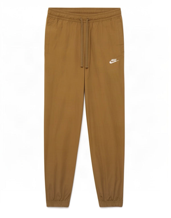 Damskie spodnie joggery Nike, duże, W34 L29, bawełna khaki