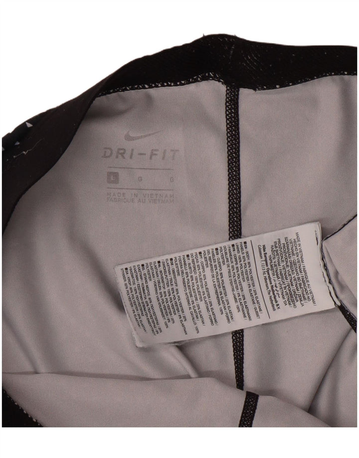 Damskie legginsy Nike Dri Fit Graphic UK 14, duże, granatowe, sportowe w cętki