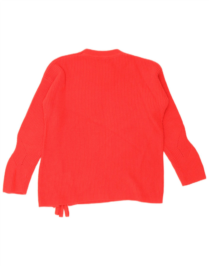 Damski sweter oversize Tommy Hilfiger z okrągłym dekoltem UK 10 Small Red