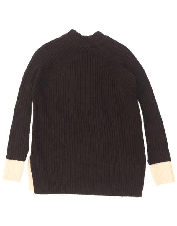 Marks & Spencer Damski sweter z golfem UK 10, mały, czarny