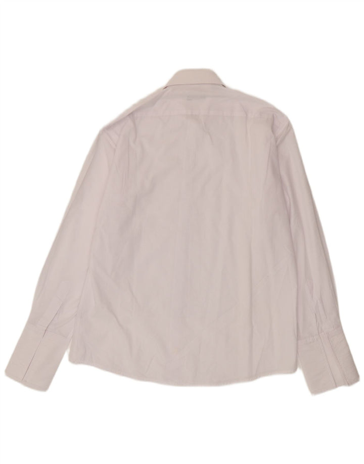 Męska koszula formalna Pierre Cardin, rozmiar 39 15 1/2, średnia biała bawełna