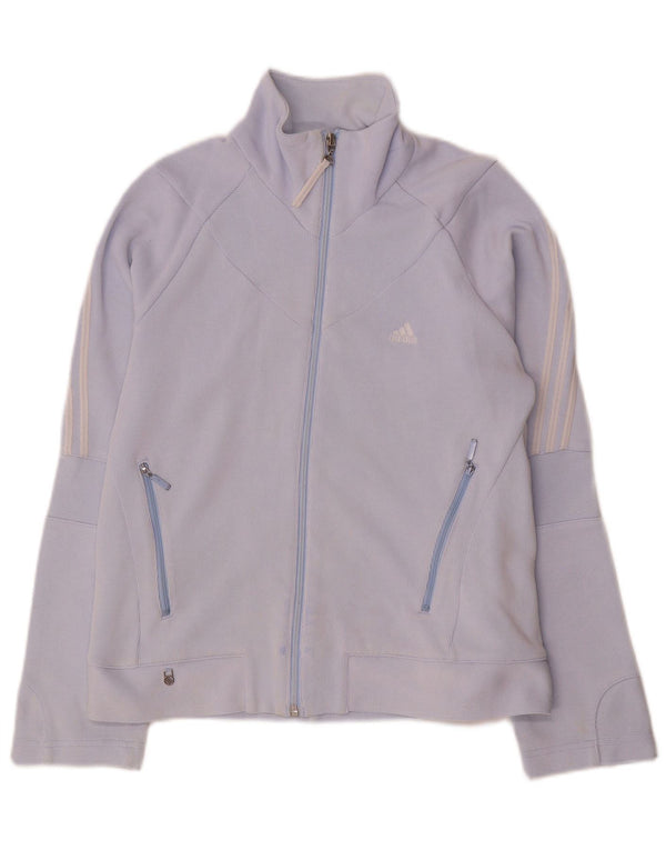 Damska kurtka dresowa Adidas UK 12, średnia niebieska bawełna