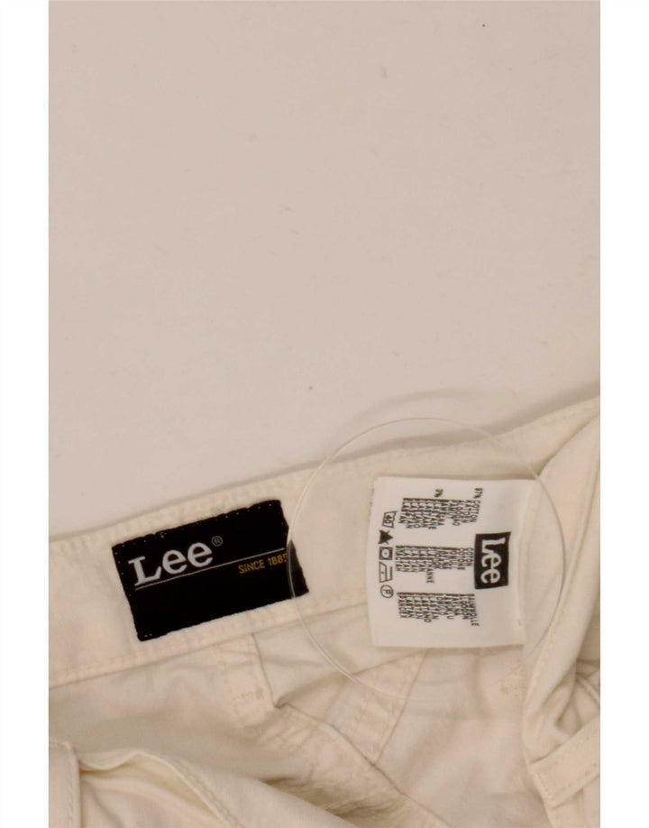 Męskie jeansy Lee Brooklyn Straight W32 L34 z białej bawełny