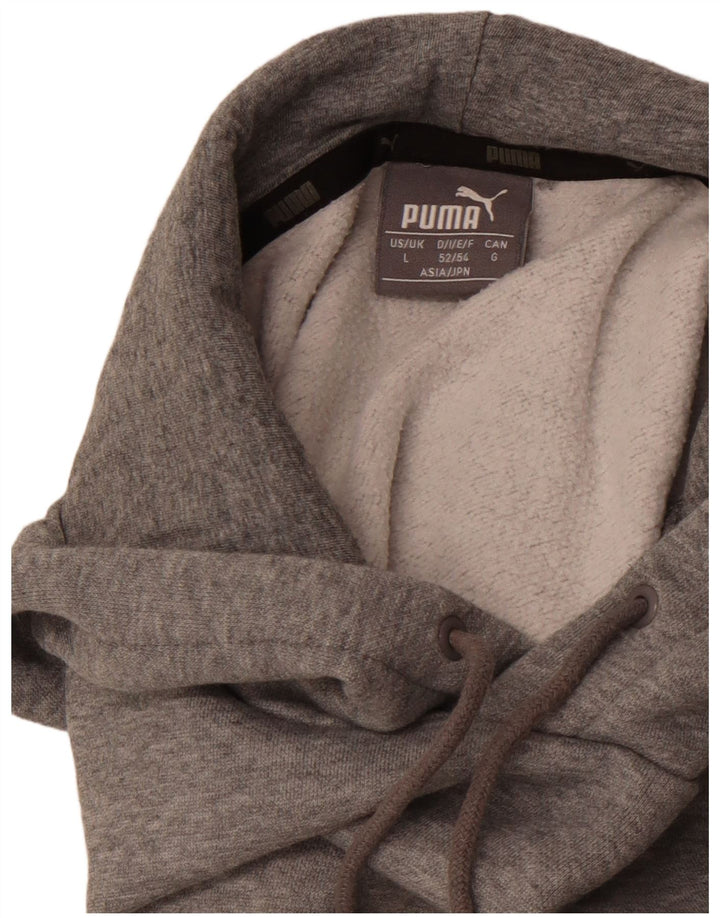 PUMA Mens Hoodie Jumper Large Grey