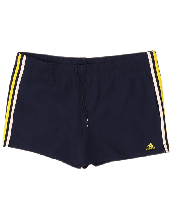 Męskie spodenki kąpielowe Adidas XL, granatowe, nylonowe