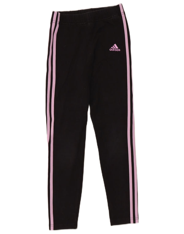 Legginsy Adidas Dziewczęce 12-13 Lat Czarne Bawełniane