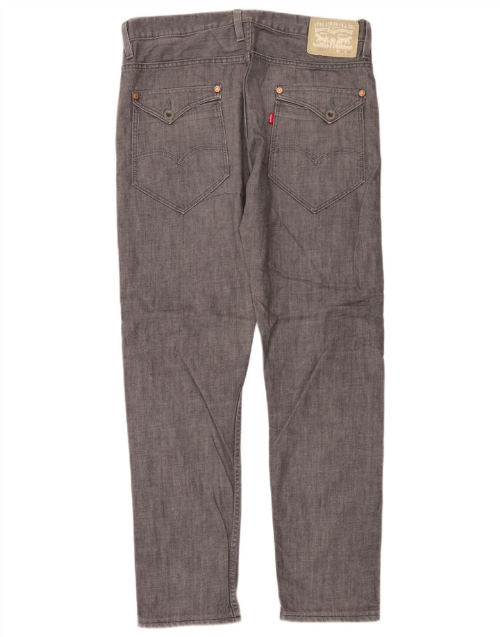 Męskie jeansy Levi's 508 Tapered W34 L32 Szara bawełna