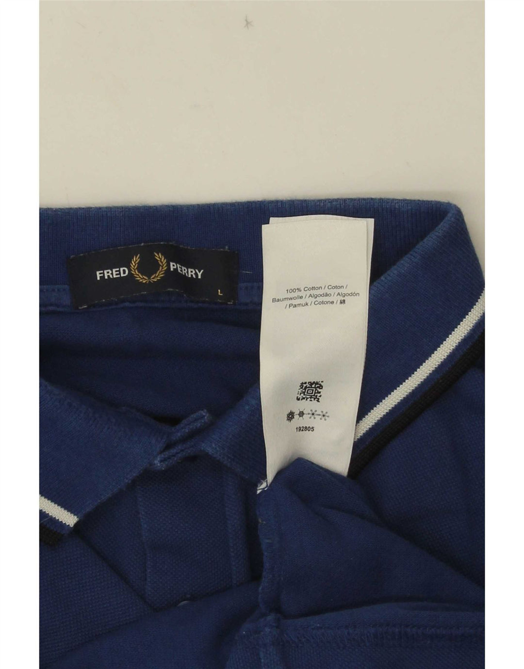 Męska koszulka polo Fred Perry, duża, granatowa, bawełniana