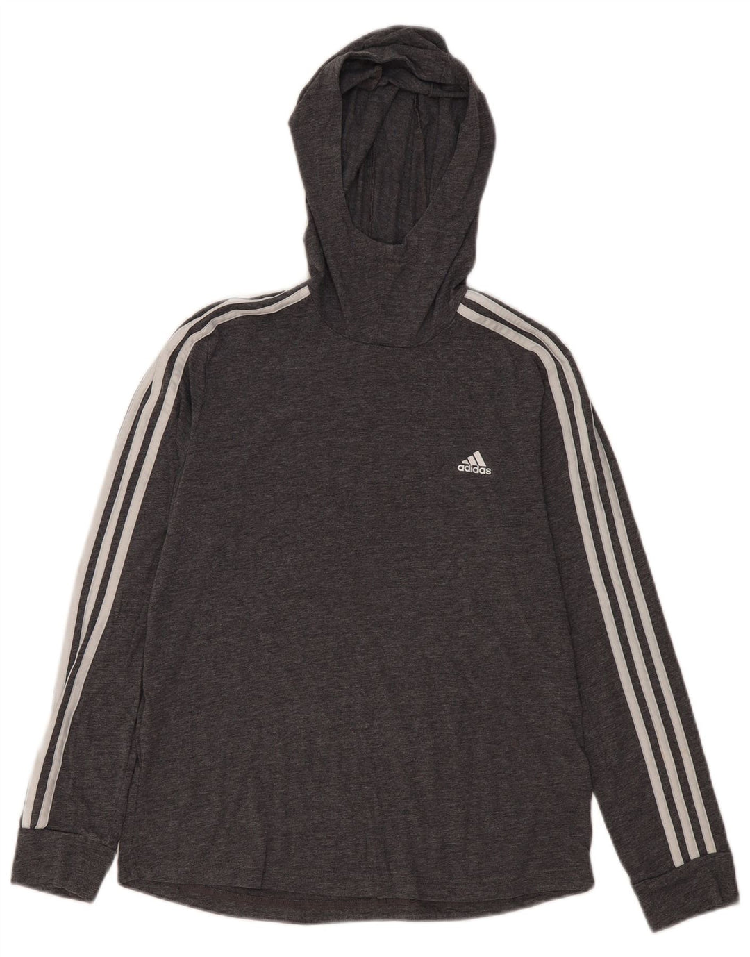 Damska bluza z kapturem ADIDAS Climalite UK 12/14 Średni szary poliester