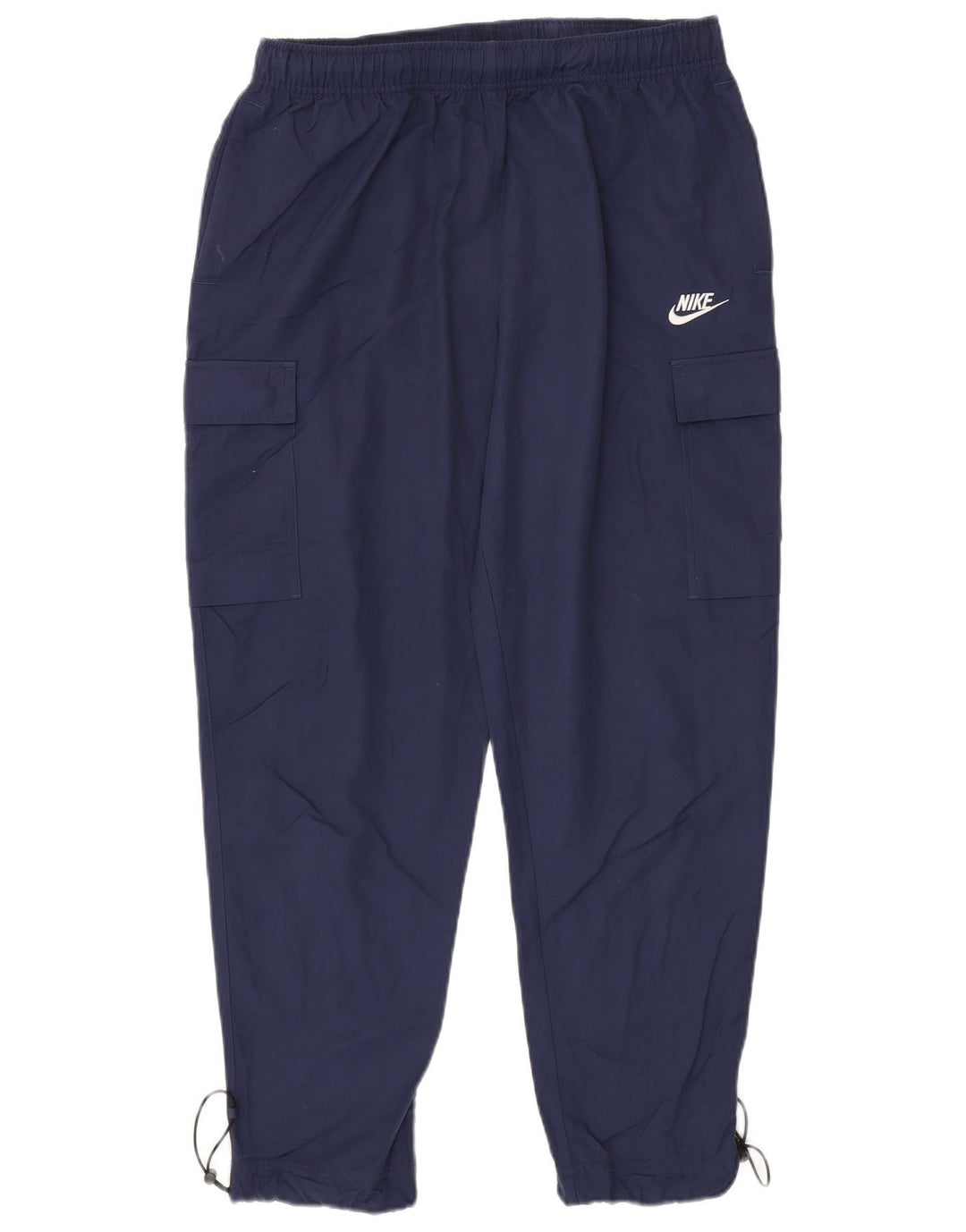 Męskie spodnie dresowe Nike Cargo, średnie, granatowe, bawełniane
