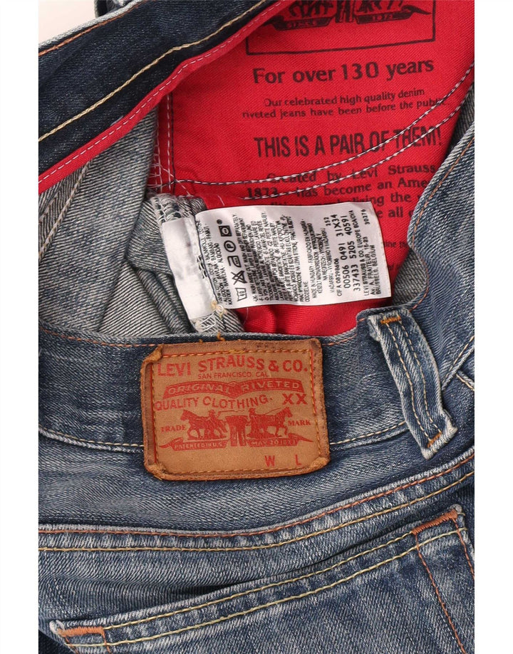 Męskie spodenki jeansowe Levi's 506 W31 Średnioniebieskie, bawełniane