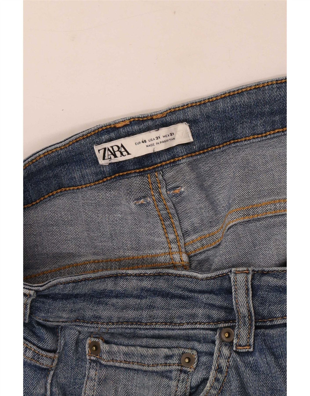 Męskie jeansy obcisłe Zara EU 40 Medium W31 L30 Niebieskie