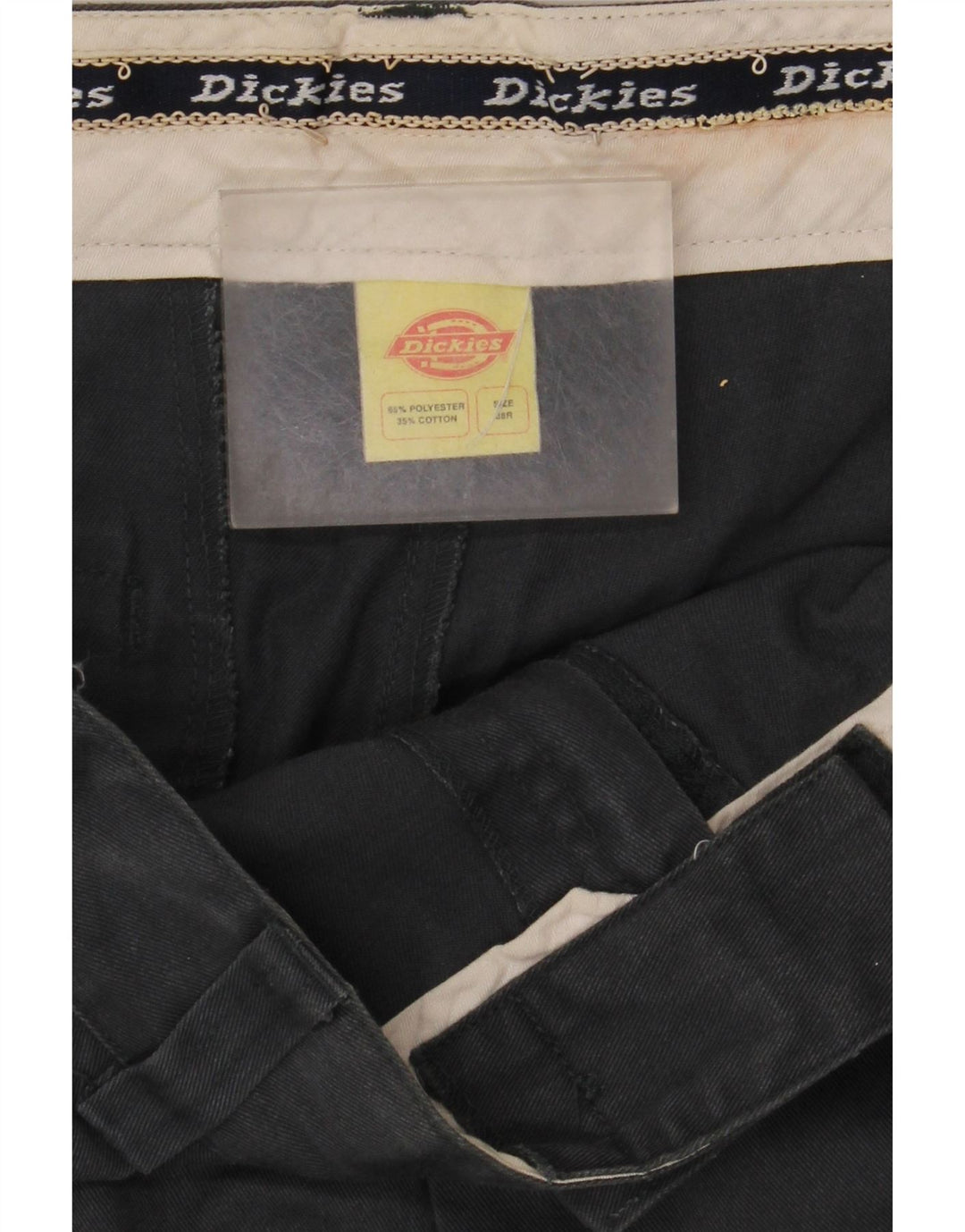 Męskie proste spodnie chino Dickies W38 L30 Szary poliester