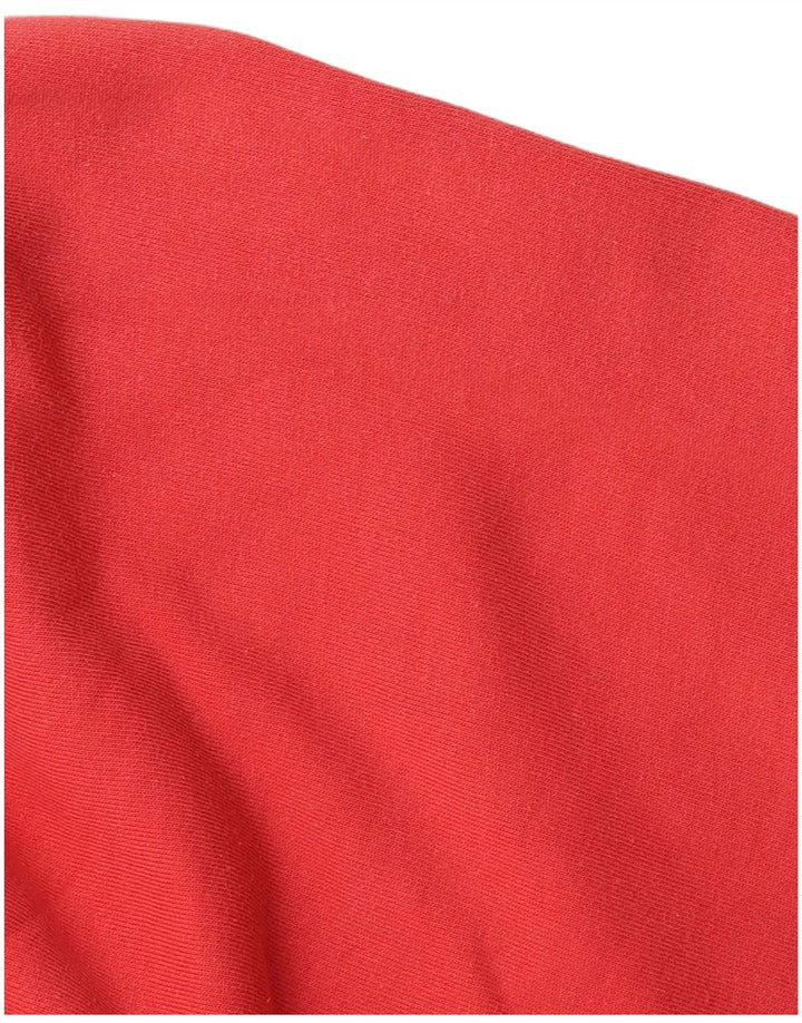 Męski sweter z kapturem i zamkiem błyskawicznym Uncle Sam, średnio czerwony, bawełniany