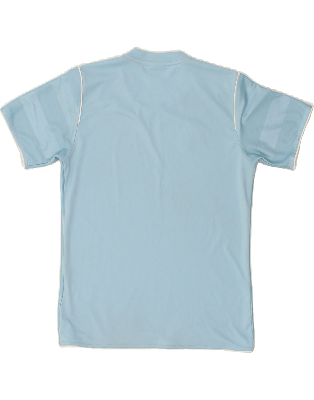 ADIDAS Boys T-Shirt Top 11-12 Years Blue Striped Polyester | Vintage Adidas | Thrift | Second-Hand Adidas | Used Clothing | Messina Hembry 