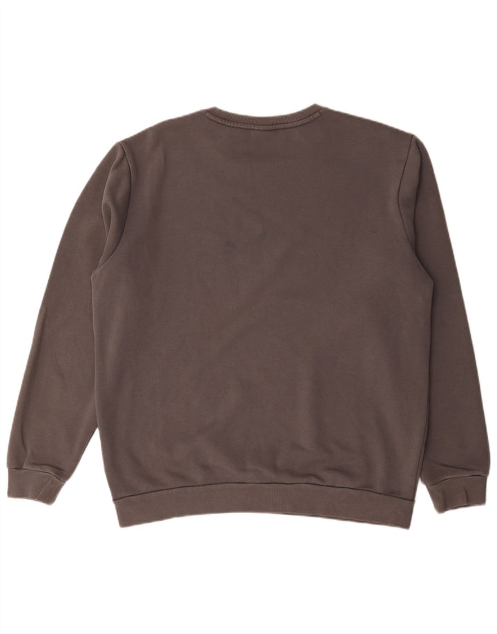 Męska bluza Puma Sweter, duża, szara, bawełniana