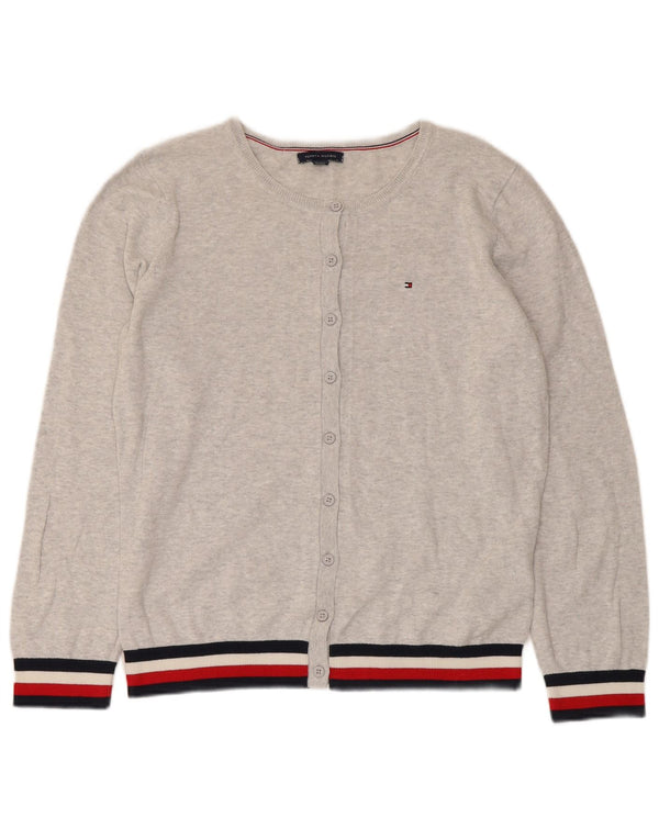 Sweter damski Tommy Hilfiger UK 14 w średnie szare paski