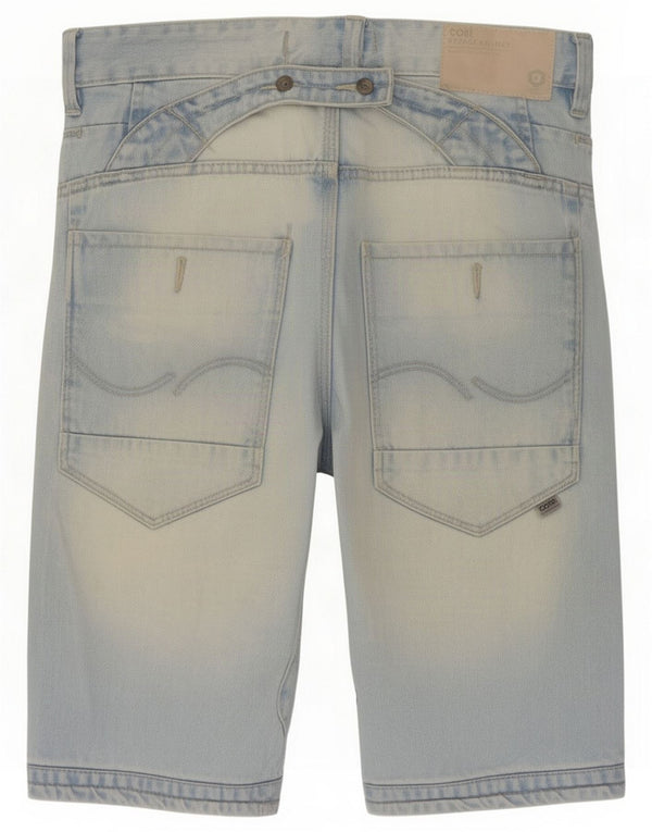 Jack & Jones Mens Cargo Denim Shorts Medium W32 Blue