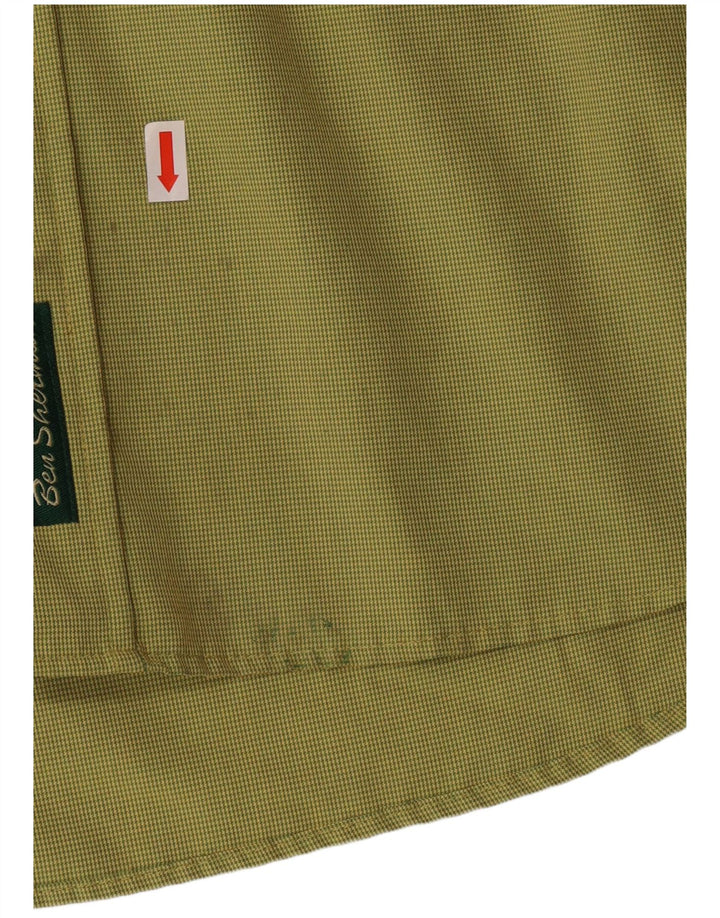 Koszula męska BEN SHERMAN XL, zielona pepitka