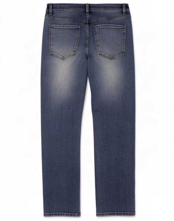 Marks & Spencer Damskie The Sienna Straight Jeans UK 16 Duże W34 L27 Niebieskie