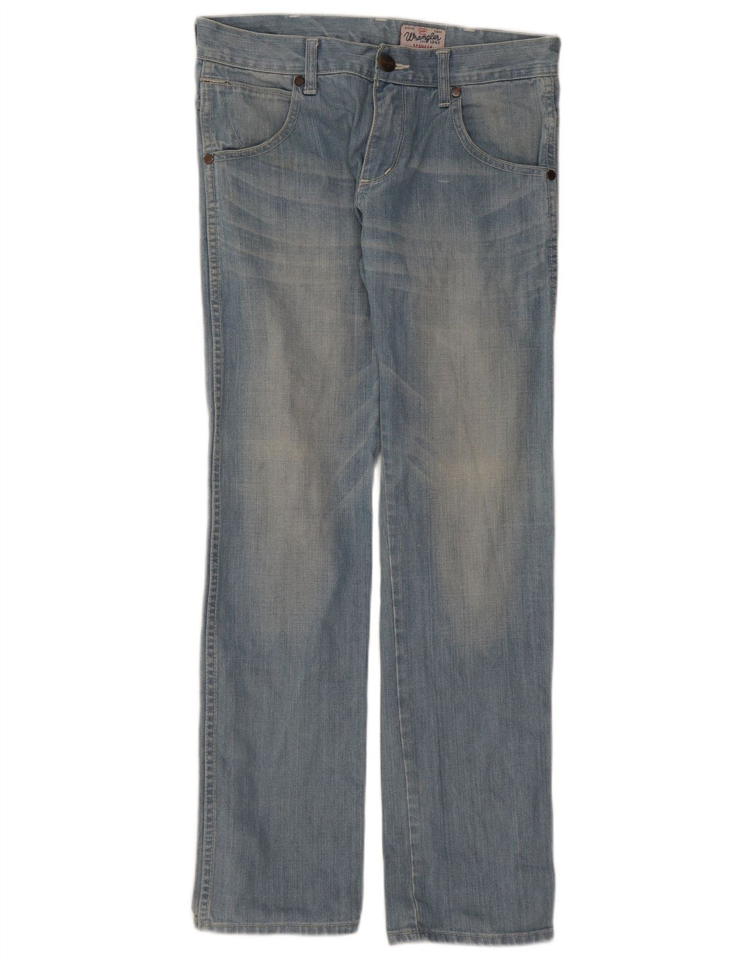 Damskie proste dżinsy Wrangler W31 L32 Niebieskie bawełniane