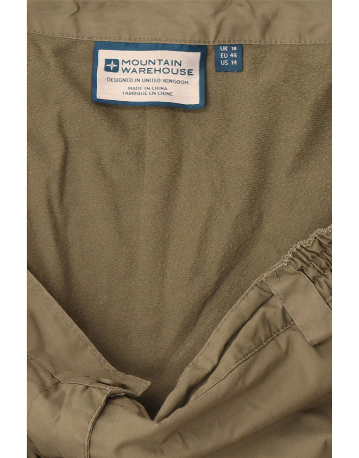 Spodnie wiatrówkowe damskie MOUNTAIN WAREHOUSE UK 18 XL W40 L30 Khaki