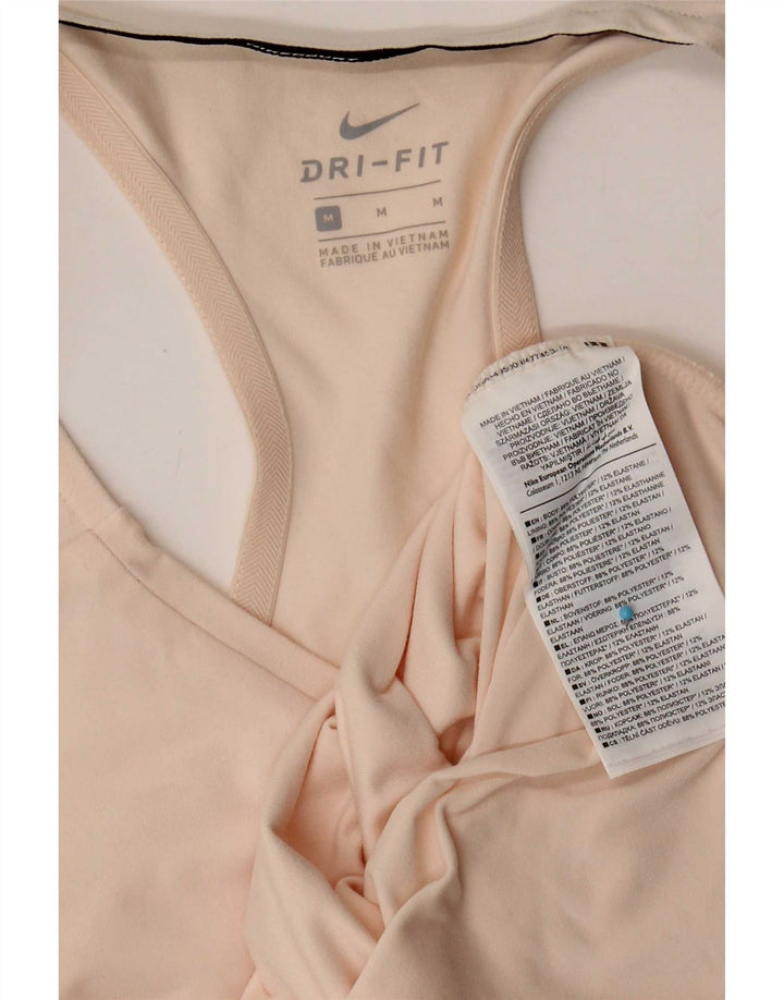 Damska koszulka z kamizelką Nike Dri Fit UK 12, średni różowy poliester