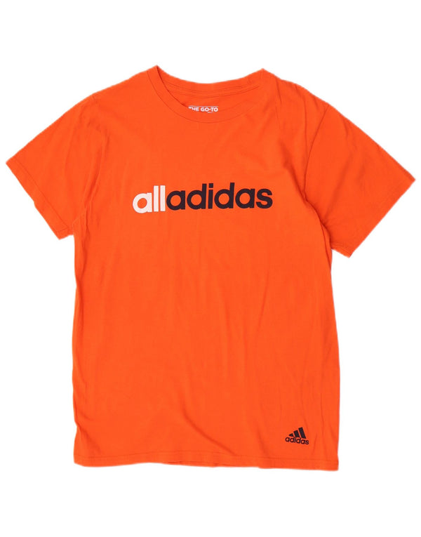 Męska koszulka z grafiką Adidas, średnia, pomarańczowa bawełna