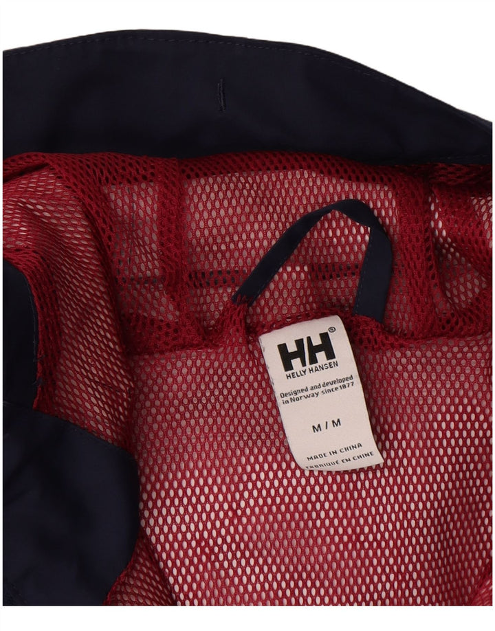 Damska kurtka przeciwdeszczowa z kapturem Helly Hansen UK 14, średni granatowy poliester
